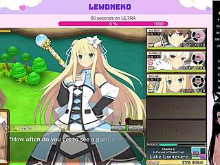 i'm vtuber lewdneko playin evenicle part 6, moanin with big tits n creampie