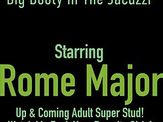 Layla Quinn rides Rome Major's cock in cowgirl, loving the interracial action