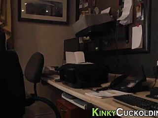 Cuckold Watches His Wife Get Blowjob From Big Cock In Interracial Threesome