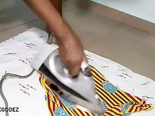 Do I arrange my husband's clothes for a long fuck?