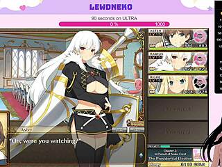 i'm vtuber lewdneko playin evenicle part 6, moanin with big tits n creampie