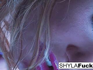 Shyla Enjoys Smoking Fetish Intensely