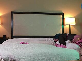 Ts in chastity fucked doggystyle