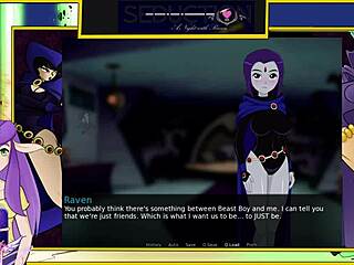 Seduction night with raven in anime style