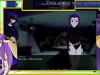 Seduction night with raven in anime style