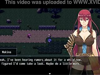 In fallen makina part 1, the redhead mature explores the game