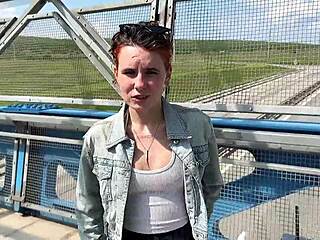 Risky Public Sex On Pedestrian Bridge!