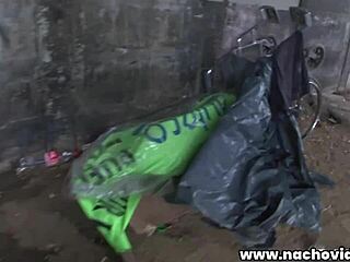 director nacho vidal conquers young colombian chicas under a bridge.