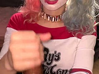 Harley Quinn Rides A Big Black Cock Interracial