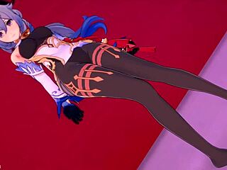 Ganyu Masters Foot Skills in Wild Uncensored Anime Action