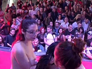 Real Lesbian Public Sex Threesome with Diana Rius, Zenda Sexy, and Yemaya Gonzalez!