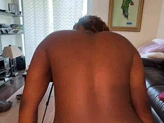 lucy hayz takes time to water her plants in the bedroom