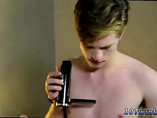 emo twink's first bareback ass licking