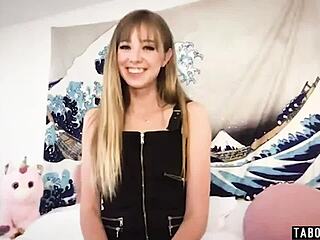 teen haley reed tries submissive activities and masturbation on webcam