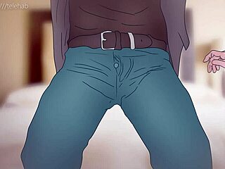 I see Bulma with blue furry vulva asking for sex, but guy spits in her face in hentai