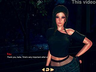 violet plays trick or treat with brunette friend