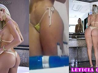 Blonde Shemale Leticia Close Gets Naughty on Your Screen for Fun