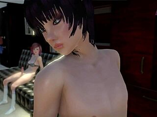 cute dickgirl lures guy into animated futa anal