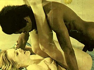 Vintage interracial bílé ptáky černá kundička