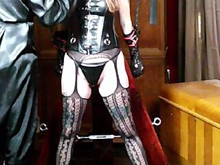 Italian vixxxen cuffed to St Andrews cross huge orgasm