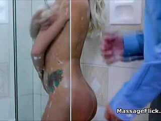 Soapy Sitter Gives Cock Massage as Extra Shower Service. Watch Her Slick Moves!