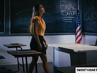 Does the teacher lick pussy?