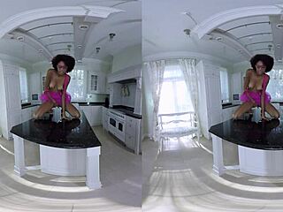 chocolate candy girl spreads in vr