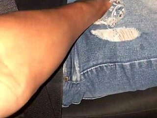 A passionate encounter unfolds on the busy transit route