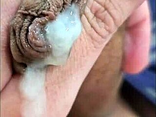 Wow, young hung Brazilian guy cumming hard in homemade clip! 🔥😍