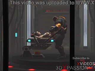 Extreme Fuck: Sexy Brunette in Cuffs Banged by BBC in Sci-Fi Lab