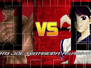 Joe Higashi Bends Athena Asamiya Over for Intense Fucking