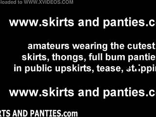 flashing panties in public