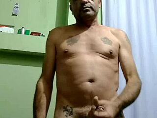 gay guy enjoys sensual masturbation session alone