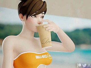 ¡Ey, has visto a Sombra, Mercy y Tracer en acción 3D salvaje?