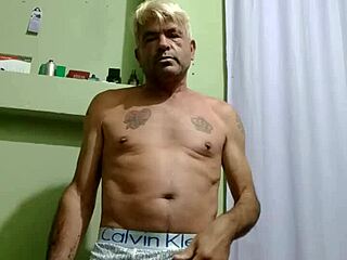 gay guy enjoys sensual masturbation session alone