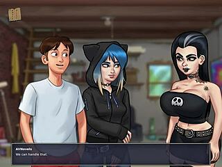 summertime saga 153 features teen with small tits.