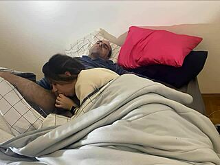 i start my day with a wet blowjob from a blonde, deepthroating until cum in mouth