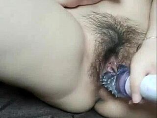 Cosplay spider-girl goes wild with vibrator on her tight pussy.