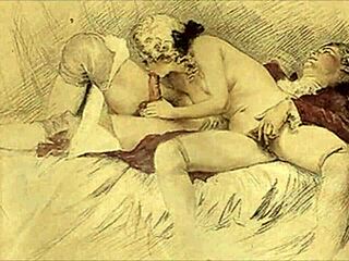 Vintage eroottisia luonnoksia keräilijöille