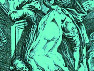 Vintage erotický kreslený obrázek z antického anime hentai