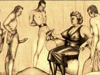 Vintage erotic sketches for collectors
