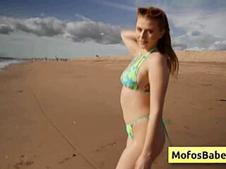 natural blonde cutie bathes with sahara skye