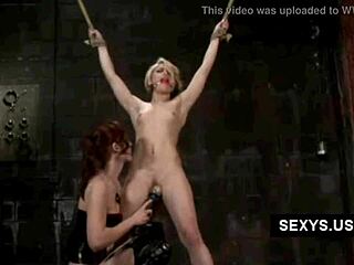 Lesbian bondage session gets intense real quick