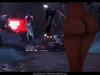 k da girls engaging in a lesbian scene in anime style