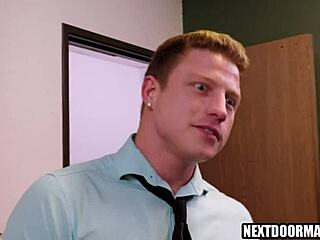 gay office clerks get horny with jayden and logan