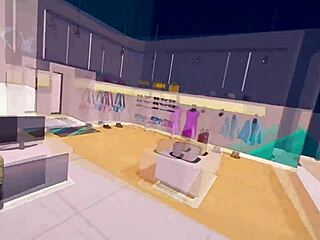 Virtual footjob in Sword Art Online is hot! 🔥