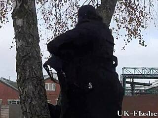 Andreas Dares To Flash And Strip Outdoors!