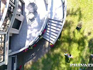 blonde teen anny aurora enjoys outdoor blowjob and fucking with small tits babe