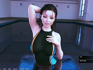 rebecca's shiny wet pussy in roleplay?