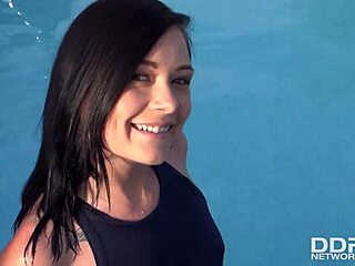 French Teen 18+ Anna Siline Sucks Huge Cock